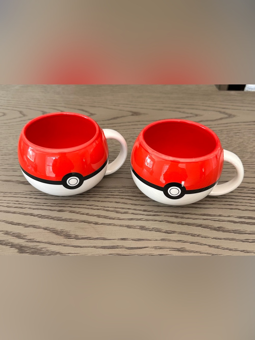 Pokemon Pokeball Ceramic Mugs Set of 2
